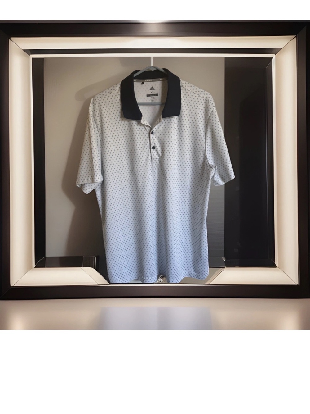 ADIDAS Golf Polo Blue White Stripe Climacool POLO SHIRT SIZE XL MEN’S